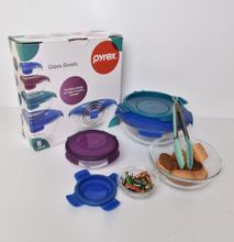 Pyrex glass bowl set 8pc